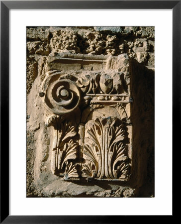 Carved Detail At Antonine Baths, Carthage, L'ariana, Tunisia by Jane Sweeney Pricing Limited Edition Print image