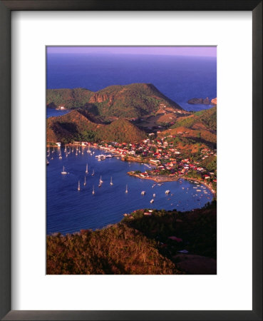 Aerial View Of Terre-De-Haut, Island Of Les Santines, Terre-De-Haut, Guadeloupe by Greg Gawlowski Pricing Limited Edition Print image
