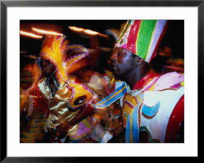 Celebratory Dance Of Junkanoo, Nassau, New Providence, Bahamas by Jeff Greenberg Pricing Limited Edition Print image
