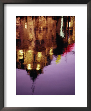 Building Reflection In Canal, Amsterdam, North Holland, Netherlands by Lou Jones Pricing Limited Edition Print image