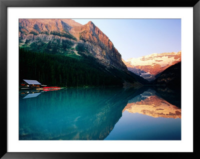 Mt. Victoria And Lake Louise At Sunrise In Summer, Banff National Park, Canada by David Tomlinson Pricing Limited Edition Print image