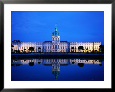Nering-Eosander Building Reflected In Ornamental Pond, Schloss Charlottenburg, Berlin, Germany by Martin Moos Pricing Limited Edition Print image