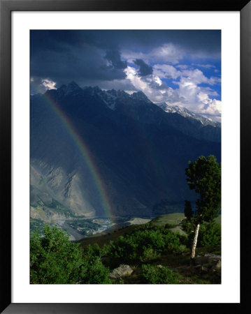 Rainbow In Valley, Chitral Gol National Park, North-West Frontier Province, Pakistan by Jane Sweeney Pricing Limited Edition Print image