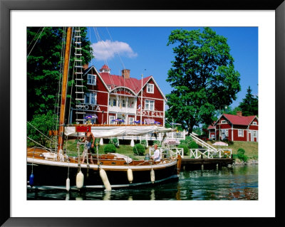 Canal Boat Sluicing On Gota Canal, Borensberg, Sweden by Christer Fredriksson Pricing Limited Edition Print image