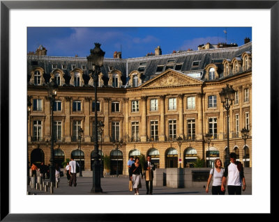 Pedestrians In Place Vendome, Paris, France by Jonathan Smith Pricing Limited Edition Print image