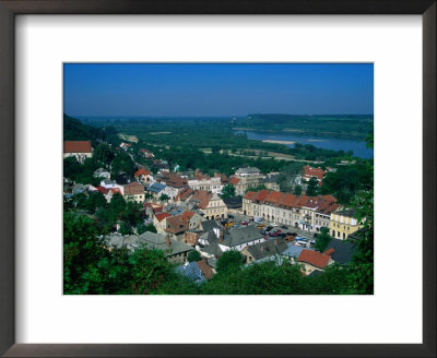 Town Buildings And Vistula Valley From Three Crosses Mountain, Kazimierz Dolny, Lubelskie, Poland by Krzysztof Dydynski Pricing Limited Edition Print image