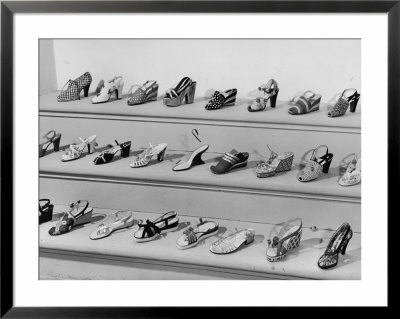 Display Of Ferragamo Shoes by Alfred Eisenstaedt Pricing Limited Edition Print image
