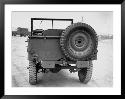 Rear View Of Jeep by George Strock Pricing Limited Edition Print image