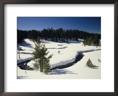Virginia Creek, With A Cross-Country Skier by Raymond Gehman Pricing Limited Edition Print image