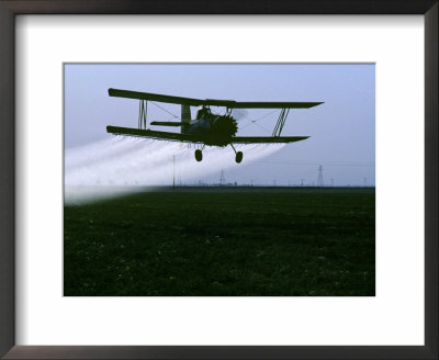Crop Duster Flies Over A Field, California by Kenneth Garrett Pricing Limited Edition Print image