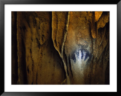 Negative Handprint Adorns The Wall Of A Maya Cave In Belize by Stephen Alvarez Pricing Limited Edition Print image
