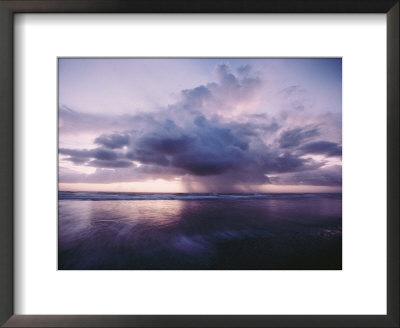 A Morning Squall Produces Rainfall Over The Water by Skip Brown Pricing Limited Edition Print image