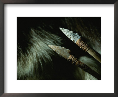 Two Examples Of Solutrean Points With Shafts by Kenneth Garrett Pricing Limited Edition Print image