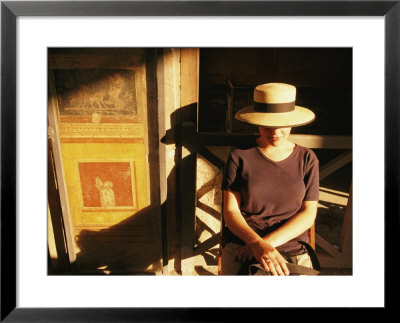 A Portrait Of A Woman Sitting In The Shadows by Richard Nowitz Pricing Limited Edition Print image