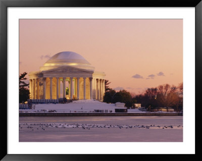 A Winter View Of The Jefferson Memorial And The Tidal Basin At Twilight by Richard Nowitz Pricing Limited Edition Print image