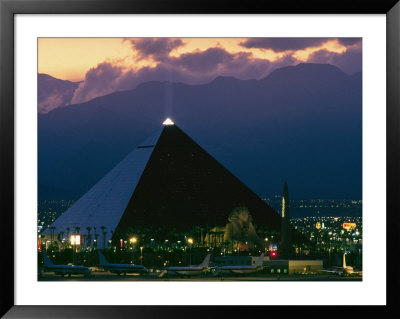View Of The Luxor Hotel At Dusk by Maria Stenzel Pricing Limited Edition Print image