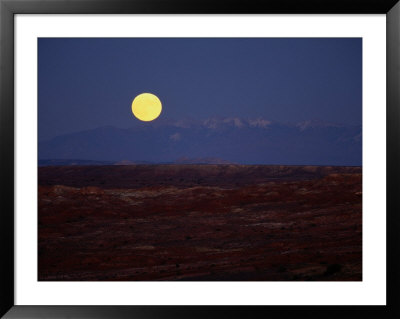 Moonrise Over Western Desert Landscape by Stephen Alvarez Pricing Limited Edition Print image