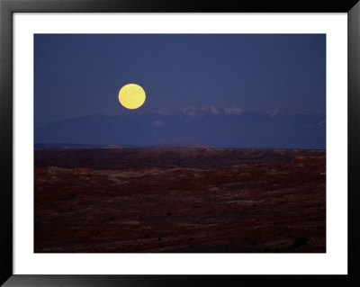 Moonrise Over Western Desert Landscape by Stephen Alvarez Pricing Limited Edition Print image