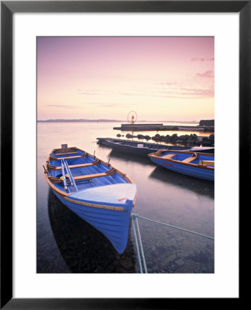 Boats On Lake, Connemara, County Galway, Ireland by Peter Adams Pricing Limited Edition Print image