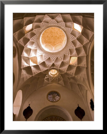 Detail Of Tabatabei Traditional House Ceilings, Kashan, Isfahan Province, Iran by Michele Falzone Pricing Limited Edition Print image