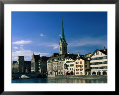 River Limmat, Zurich, Switzerland by Walter Bibikow Pricing Limited Edition Print image