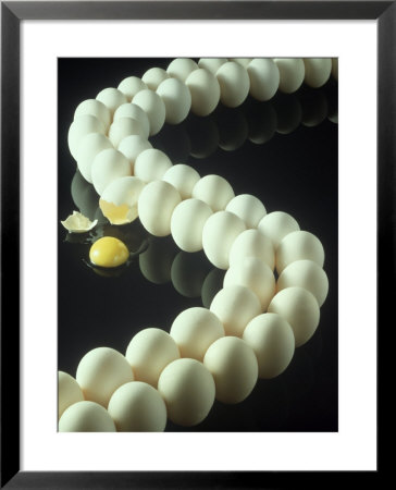 One Cracked Egg In Line With Unbroken Eggs by Ewing Galloway Pricing Limited Edition Print image
