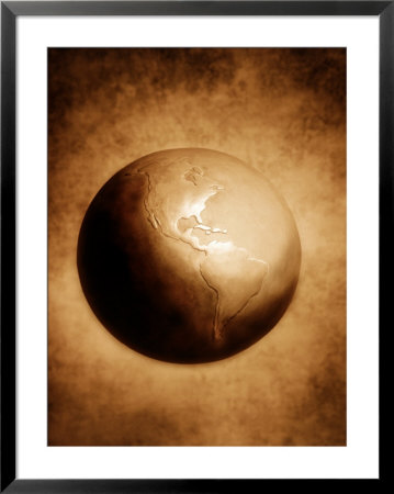 Globe With View Of North And South America by David Bassett Pricing Limited Edition Print image