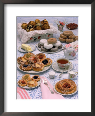 Table Set With Tea And Various Pastries by Katie Deits Pricing Limited Edition Print image