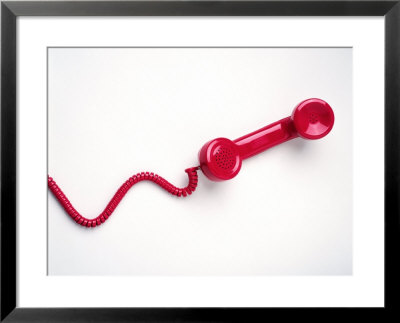 Red Telephone Handset by Erin Garvey Pricing Limited Edition Print image