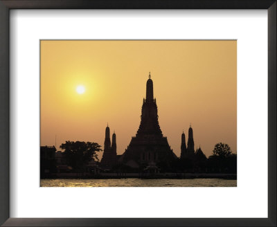 Temple Wat Arun At Sunset, Bangkok, Thailand by Angelo Cavalli Pricing Limited Edition Print image