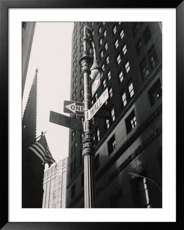 Corner Of New And Wall Streets, New York City by Ewing Galloway Pricing Limited Edition Print image