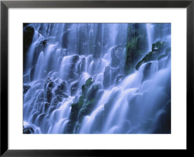 Ramona Falls Over Rocks, Mt. Hood National Forest, Oregon by Jim Corwin Pricing Limited Edition Print image