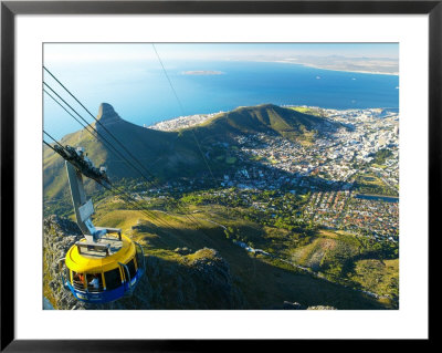 Cable Car Up Table Mountain, Cape Town, South Africa by Roger De La Harpe Pricing Limited Edition Print image