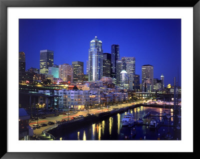 New Marina Waterfront, Seattle, Wa by Jim Corwin Pricing Limited Edition Print image