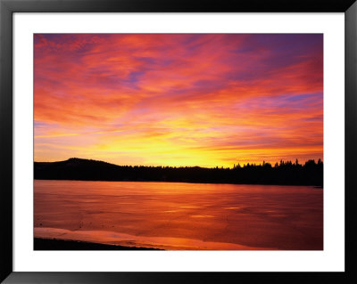 Sunset At Boca Reservoir, Truckee, Ca by Kyle Krause Pricing Limited Edition Print image