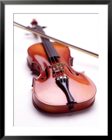 A Violin On A White Background by Fogstock Llc Pricing Limited Edition Print image