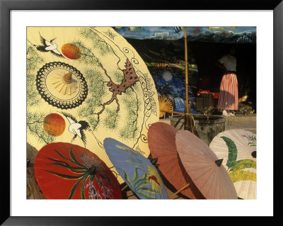 Ornamental Umbrellas For Sale, Thailand by Walter Bibikow Pricing Limited Edition Print image