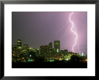 Lightning Over City, Denver, Co by Charles Benes Pricing Limited Edition Print image