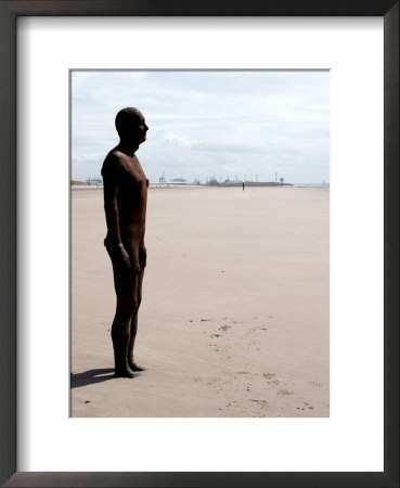 Another Place By Antony Gormley, Body Cast Of Artist, Liverpool, Uk by O'toole Peter Pricing Limited Edition Print image