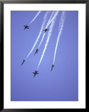 Usn Blue Angels In Formation by John Luke Pricing Limited Edition Print image