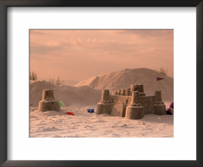 Sand Castles On The Beach by Eliot Crowley Pricing Limited Edition Print image