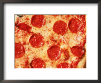 Close-Up Of Pepperoni Pizza by Mitch Diamond Pricing Limited Edition Print image