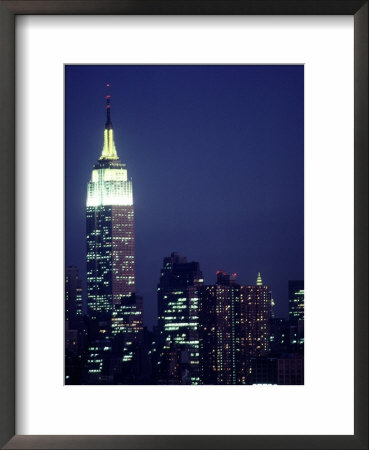 Empire State Building At Night, Nyc, Ny by Chris Minerva Pricing Limited Edition Print image