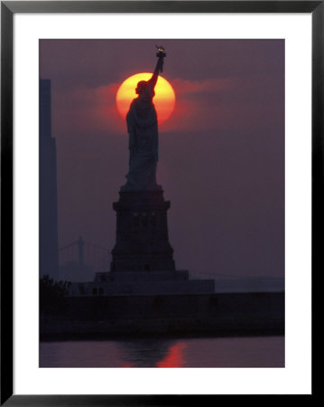 Statue Of Liberty, Sunset, Nyc by Kurt Freundlinger Pricing Limited Edition Print image