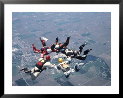 5 Way Skydiving by Michael Howell Pricing Limited Edition Print image