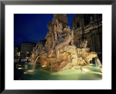 Trevi Fountain At Night, Rome, Italy by Ron Johnson Pricing Limited Edition Print image