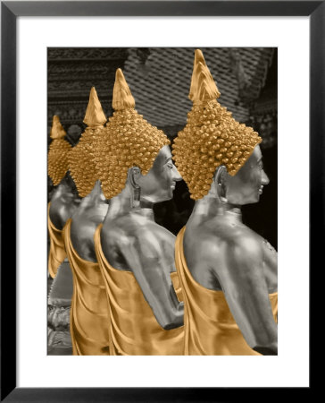 Digitally Colored Buddhas, Thailand by Mistral Images Pricing Limited Edition Print image