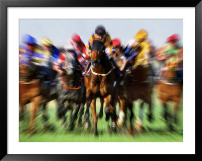 Horse Race In Motion by Peter Walton Pricing Limited Edition Print image