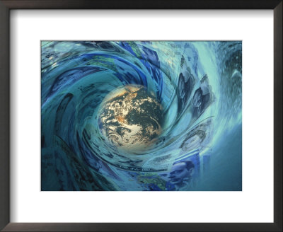 Earth Caught Up In Wave Of International Currency by Carol & Mike Werner Pricing Limited Edition Print image