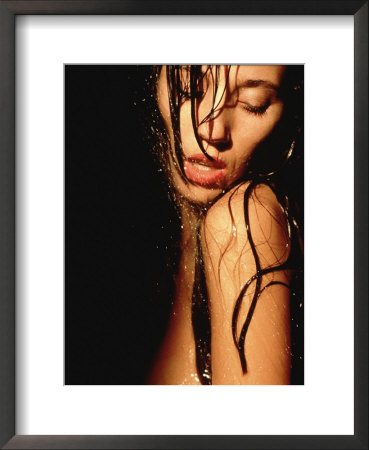 Portrait Of Woman With Water Falling On Her by Donald Graham Pricing Limited Edition Print image